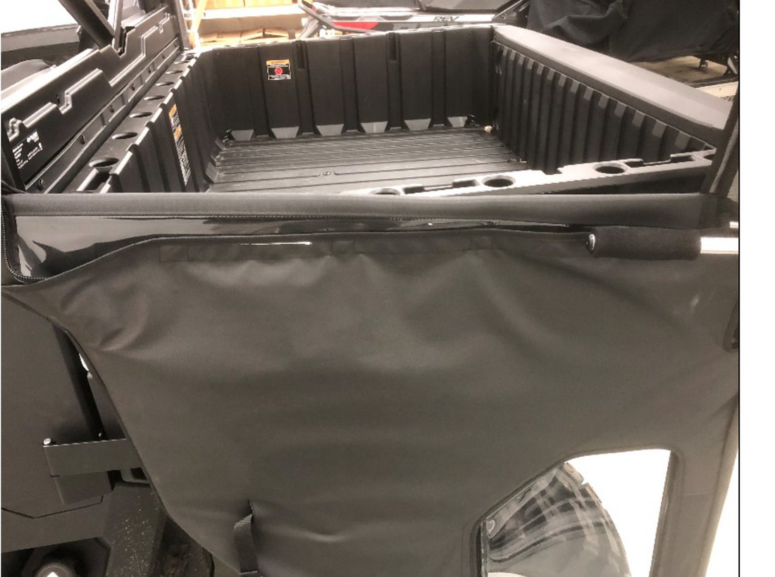Spike doors on a Polaris Ranger XP 1000 with both windows stowed